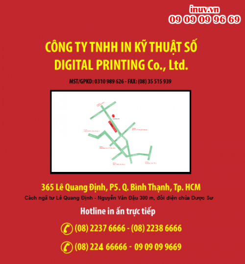 Liên đặt in UV tại Cty TNHH In Kỹ Thuật Số - Digital Printing