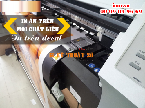 Tem decal trong được thực hiện in ấn, gia công hoàn thiện tại Công ty In Kỹ Thuật Số - Digital Printing 